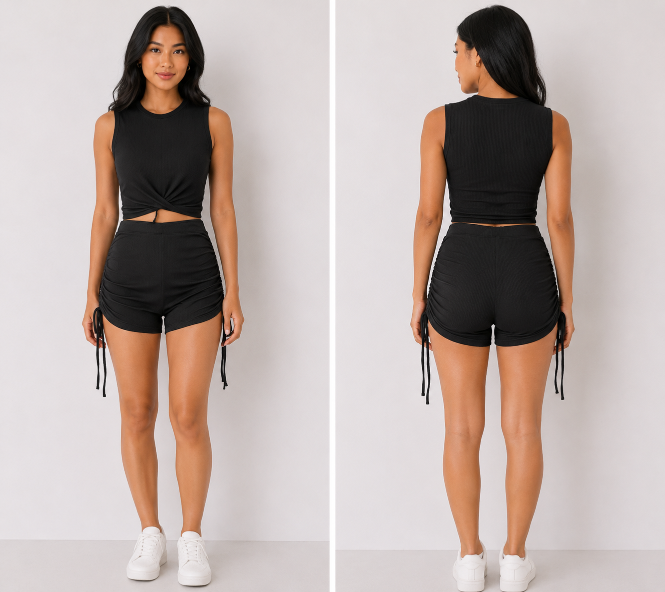 TANDUL Women Elegant Black Co-Ord Set