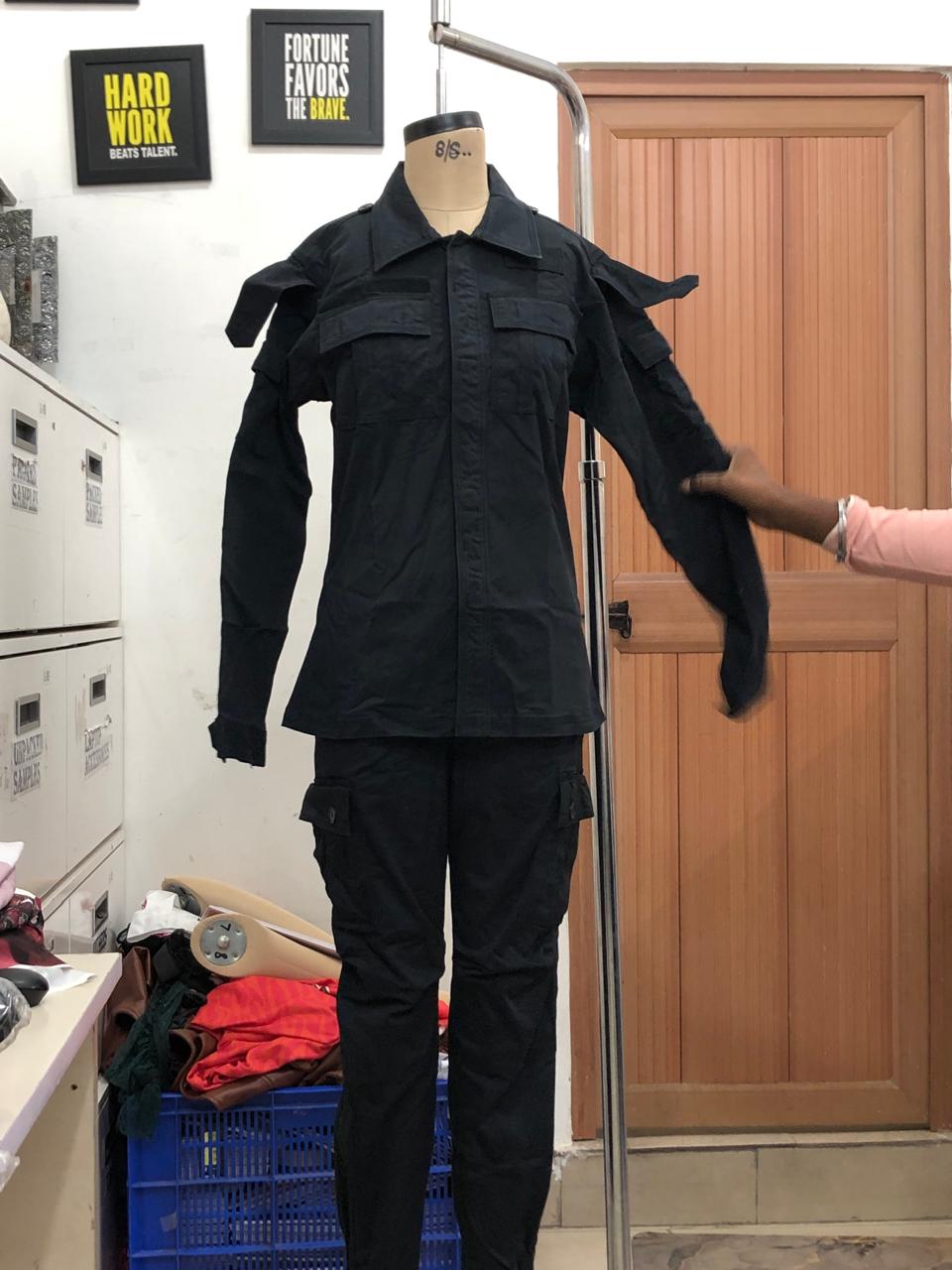 TANDUL Men's Sleek Black Shirt