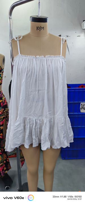 BREEZE DRESS WHITE REYON