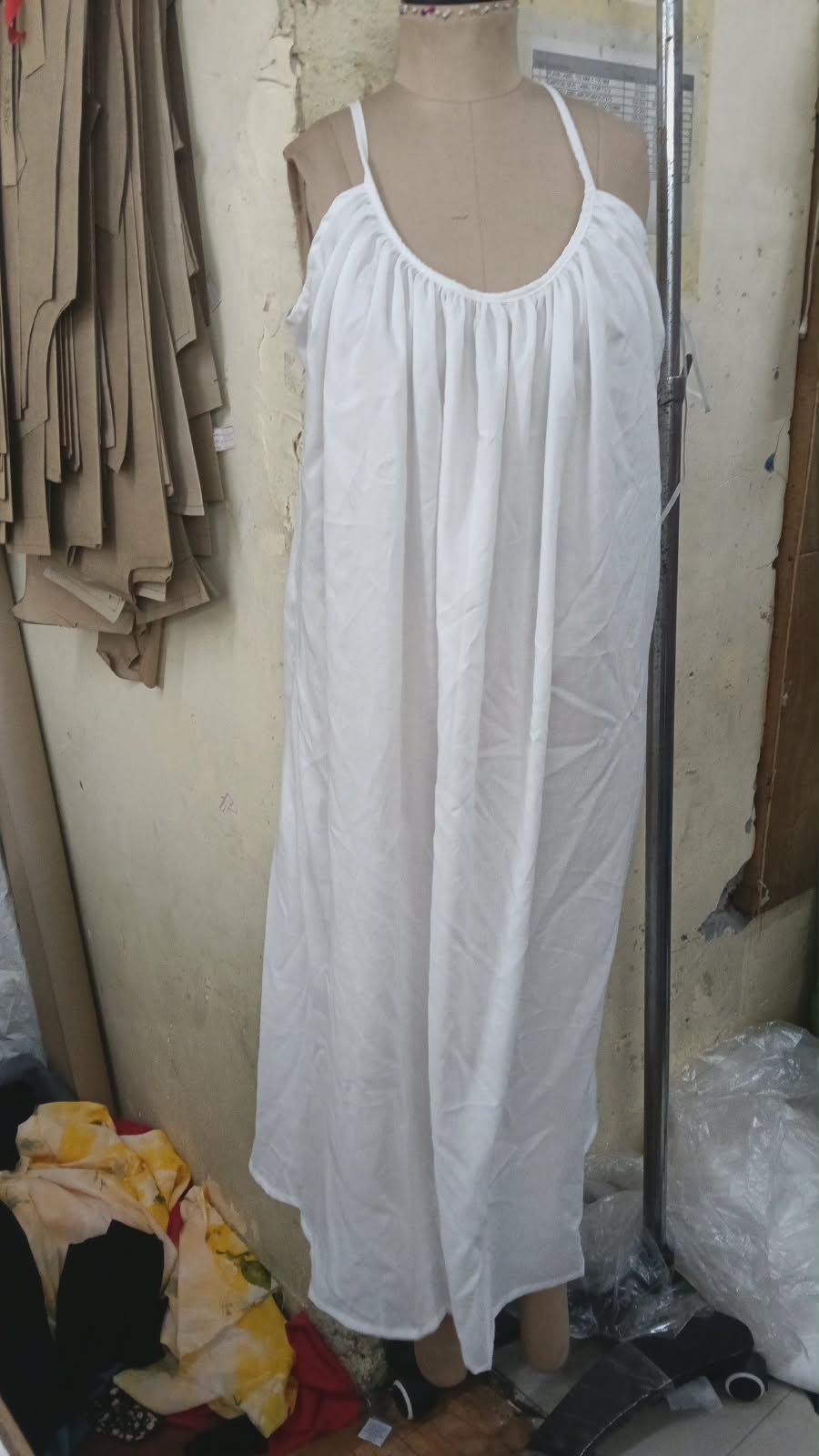 WHITE MATERNITY DRESS