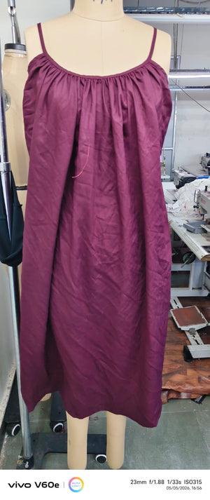 MATERNITY DRESS WINE REYON