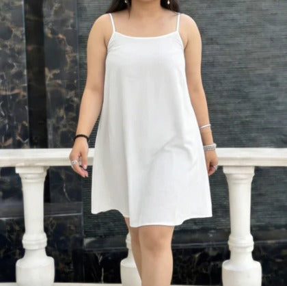 WHITE REYON SHORT MATERNITY DRESS