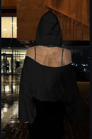 Main Character Hoodie for Women | Black Oversized Hoodie