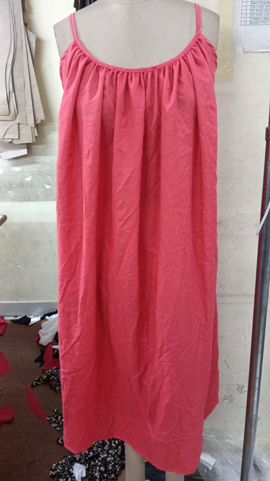MATERNITY DRESS ORANGE REYON