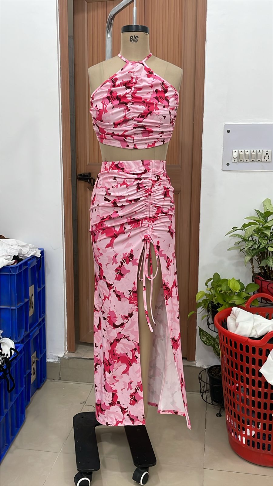 TANDUL Women Stunning Pink Floral Printed Dress