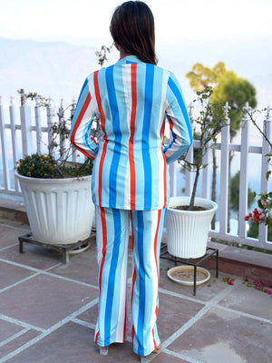TANDUL Women Striking Striped Co-ord Set