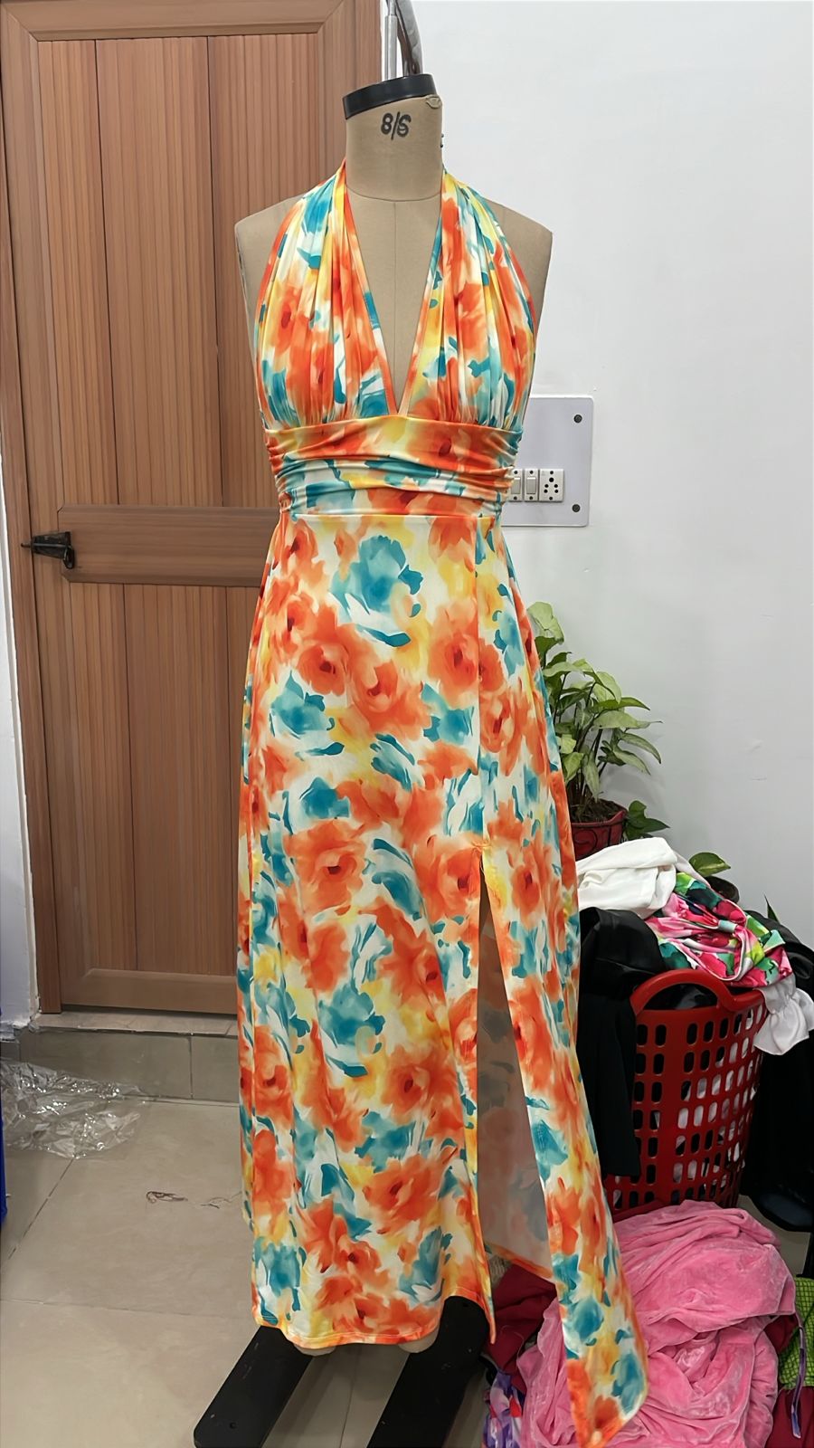 TANDUL Women Stunning Yellow Floral Dress