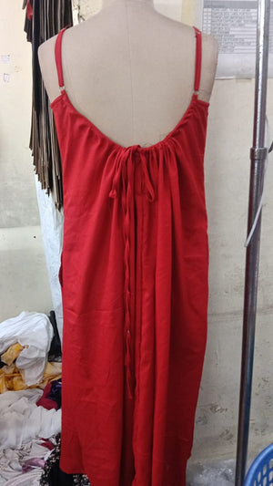 MATERNITY DRESS RED REYON