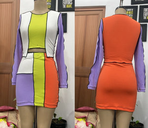 TANDUL Women Color-Block Co-ord Set