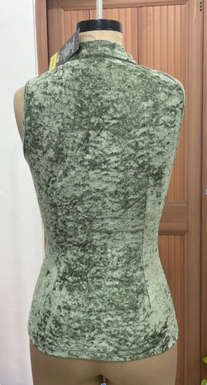 TANDUL Women Stunning Green Velvet Top
