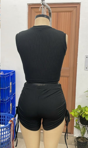 TANDUL Women Elegant Black Co-Ord Set