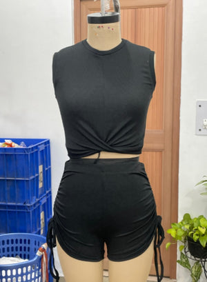 TANDUL Women Elegant Black Co-Ord Set