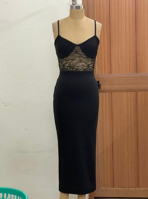 TANDUL Women Bodycon Black Dress