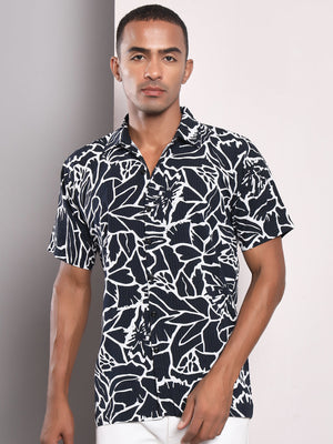 TANDUL Men Regular Fit Printed Double Collar Formal Shirt