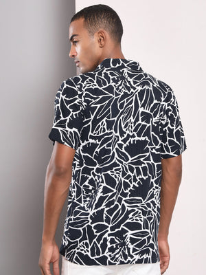 TANDUL Men Regular Fit Printed Double Collar Formal Shirt