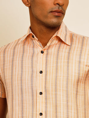 TANDUL  Men Regular Fit Printed Built-up Collar Casual Shirt