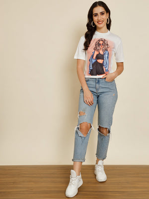 TANDUL Casual Printed Women Multicolor Top