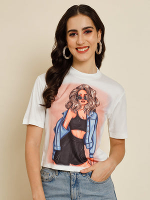 TANDUL Casual Printed Women Multicolor Top