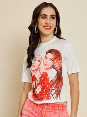 TANDUL Casual Printed Women Multicolor Top