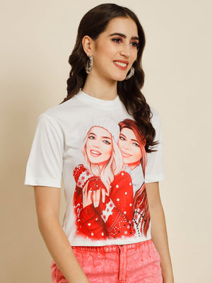 TANDUL Casual Printed Women Multicolor Top