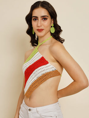 TANDUL Casual Solid Women Multicolor Top