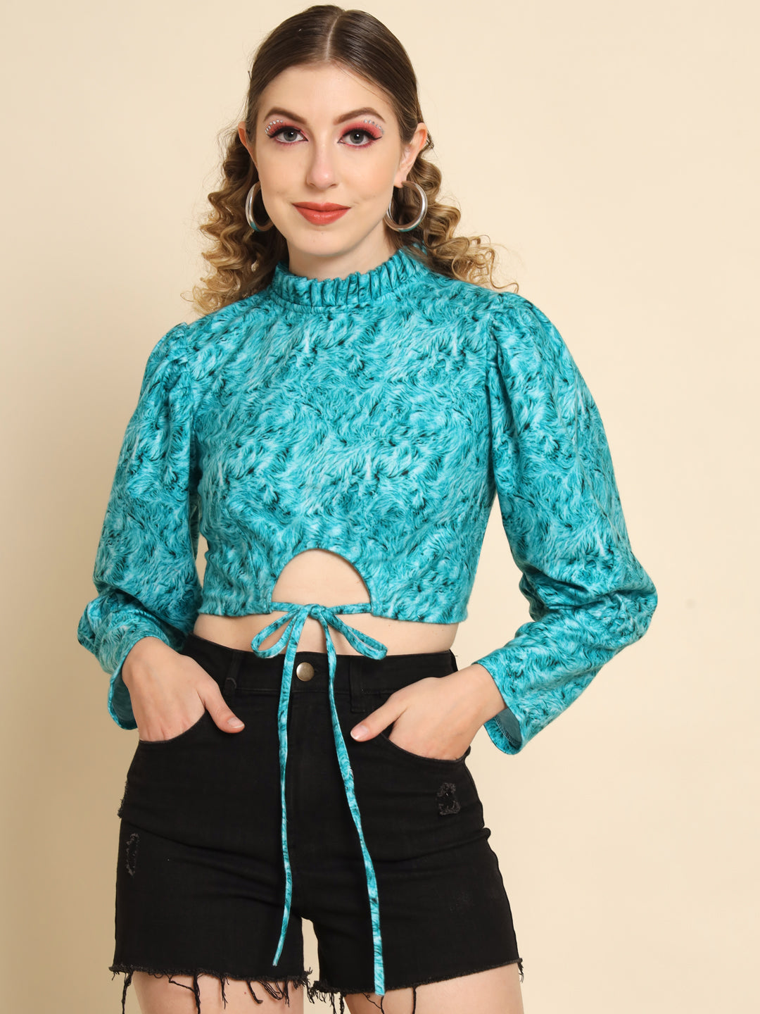 TANDUL  Casual Regular Sleeves Printed Women Multicolor Top