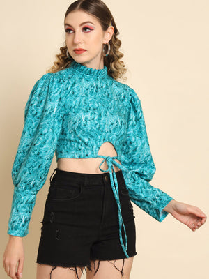 TANDUL  Casual Regular Sleeves Printed Women Multicolor Top
