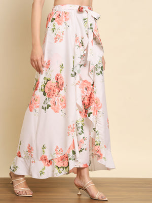 TANDUL  Women Floral Print Flared Multicolor Skirt