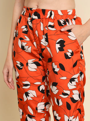 TANDUL  Women Regular Fit Multicolor Crepe Trousers