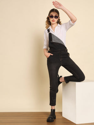 TANDUL  Women Dark Blue Dungaree