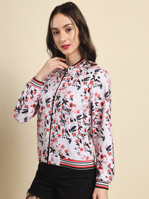 TANDUL  Women Printed Fleece Jacket