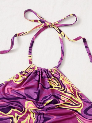 Women Bodycon Multicolor Dress