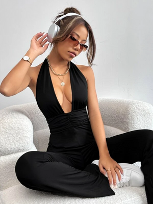 Solid Women Jumpsuit