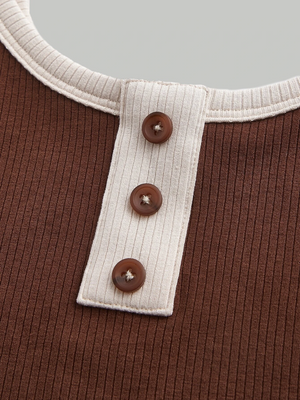 Casual Sleeveless Solid Women Brown Top