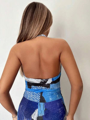 Women Bodycon Multicolor Dress