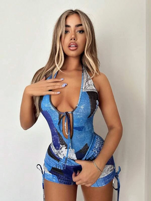 Women Bodycon Multicolor Dress