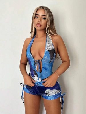 Women Bodycon Multicolor Dress