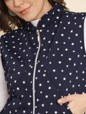 TANDUL Sleeveless Printed Women Jacket