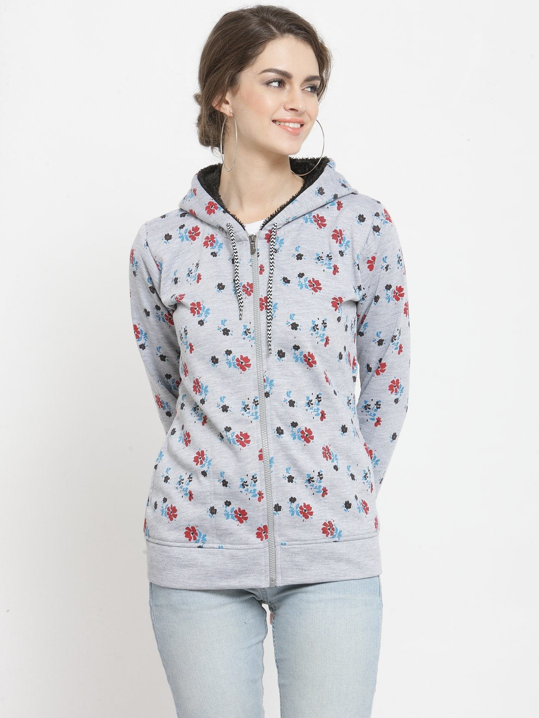 ZARVEY Full Sleeve Printed, Floral Print Women Jacket