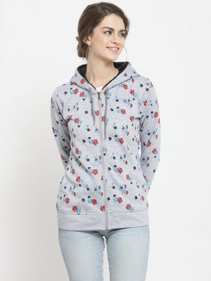 ZARVEY Full Sleeve Printed, Floral Print Women Jacket