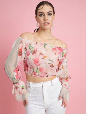 Casual Regular Sleeves Printed Women Multicolor Top