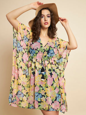 Women Kaftan Multicolor Dress