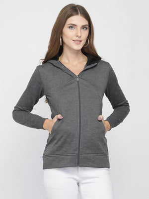ZARVEY Full Sleeve Self Design Women Jacket