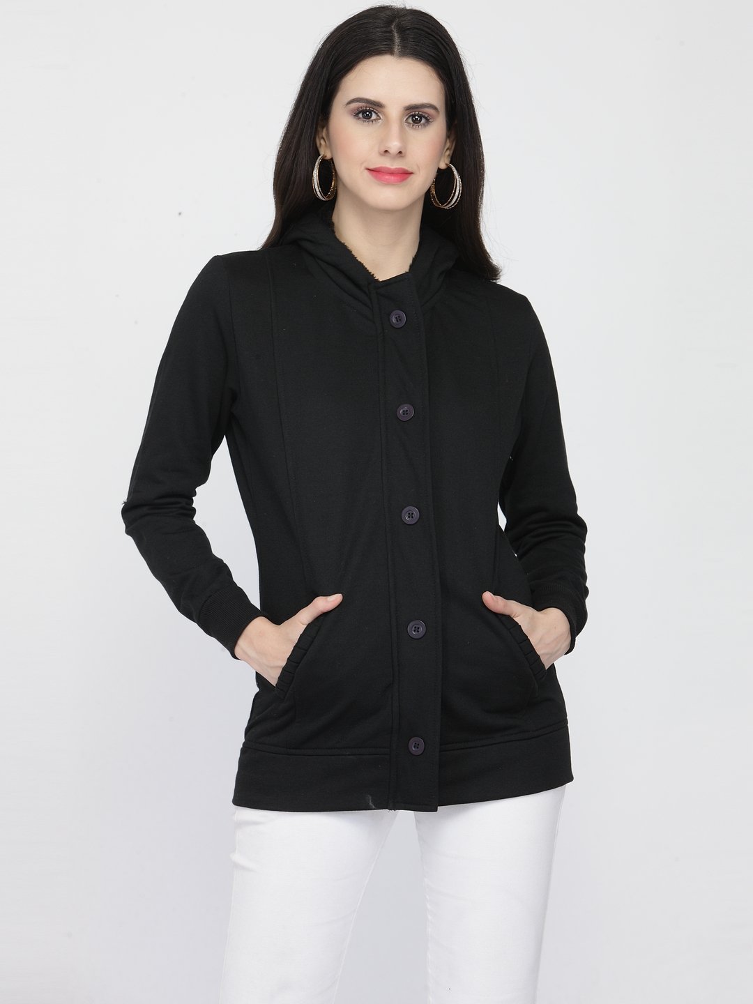 ZARVEY Full Sleeve Solid Women Jacket