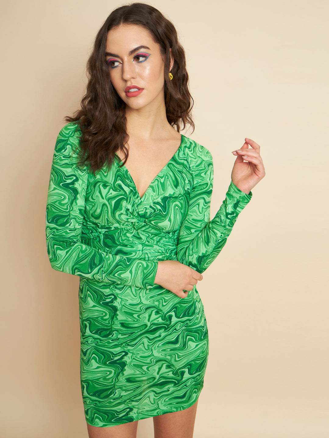 Women Bodycon Multicolor Dress