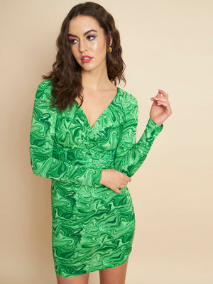 Women Bodycon Multicolor Dress