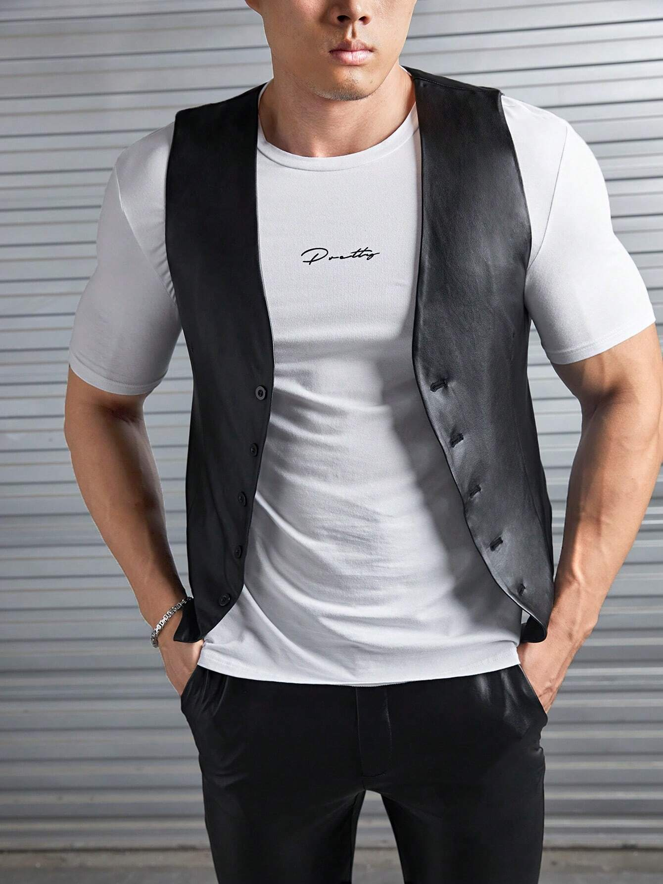 TANDUL PU LEATHER Solid Coat For Men