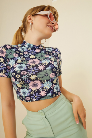 TANDUL Casual Regular Sleeves Floral Print Women Multicolor Top