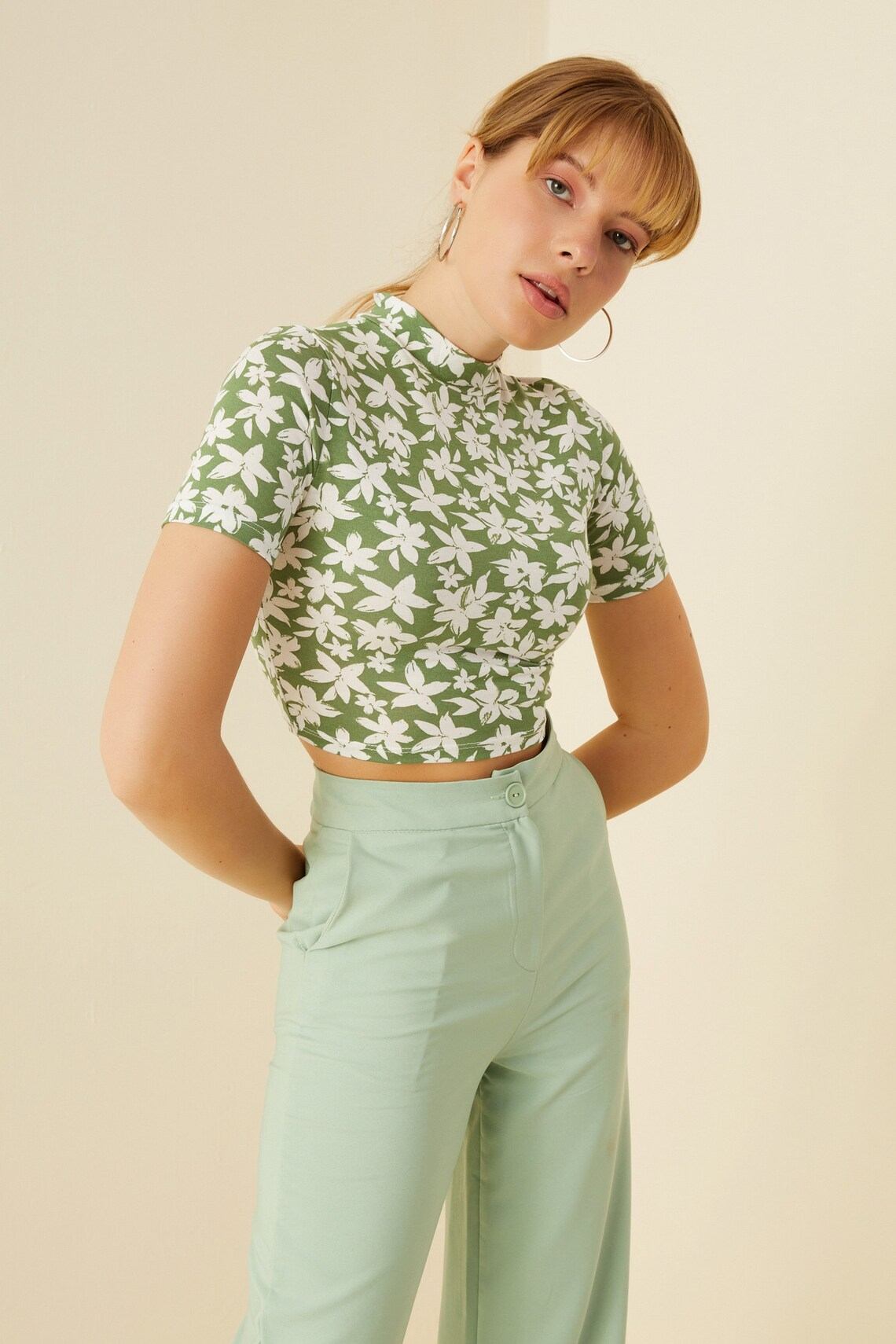 TANDUL Casual Regular Sleeves Floral Print Women Multicolor Top