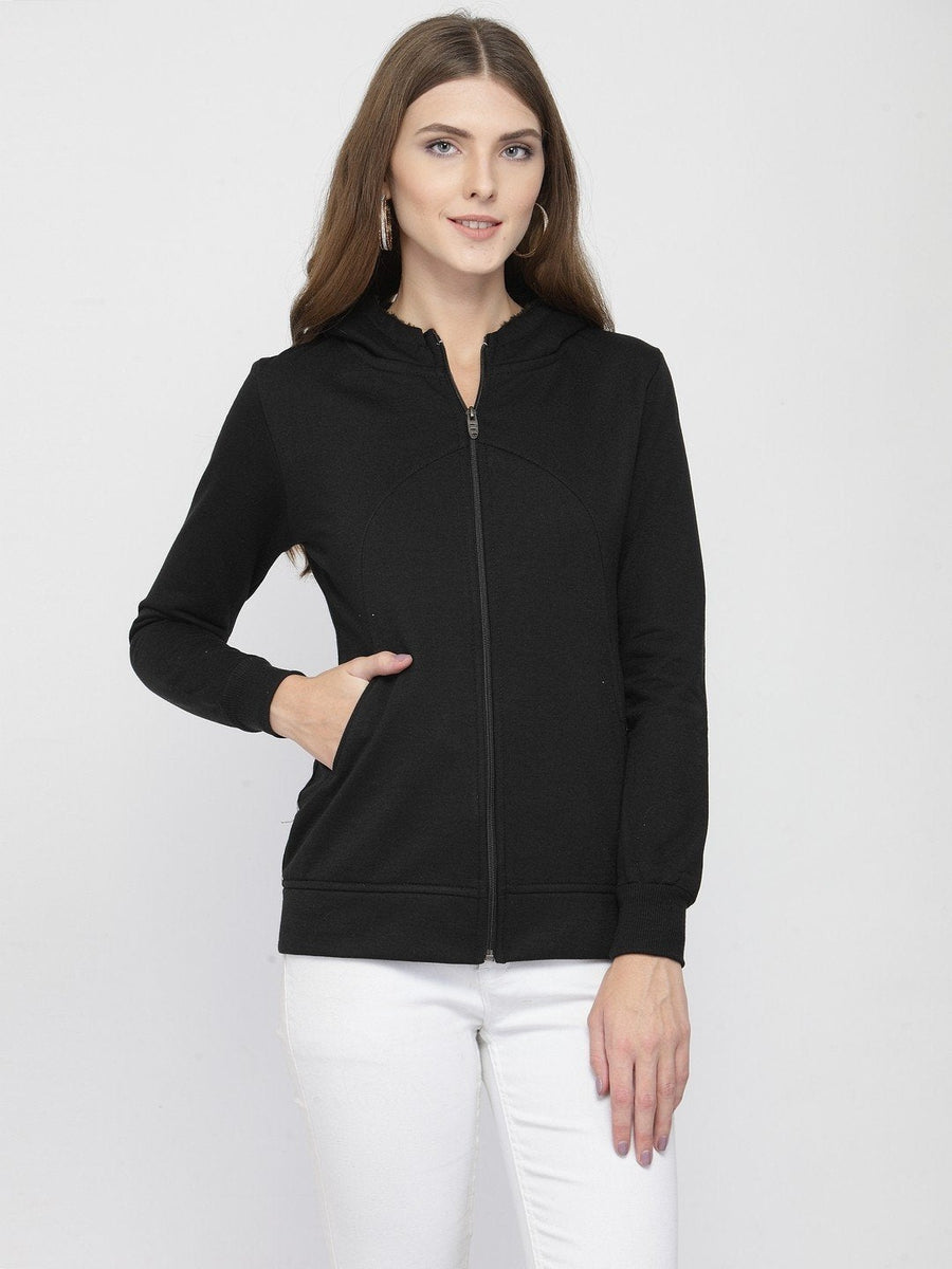 ZARVEY Full Sleeve Self Design Women Jacket